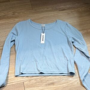 Garage Light Blue Long Sleeve Women's Tee